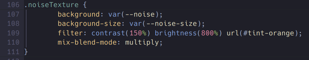 example of a CSS function with the noise as background